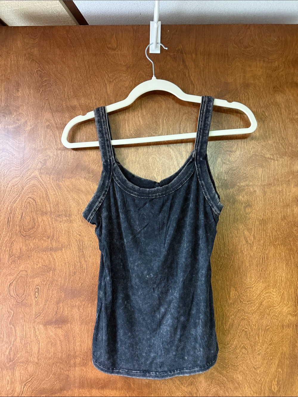 wild fable Black Mineral-Wash Scoop Tank Top